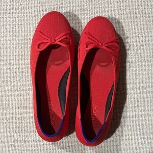 Rothy’s Ballet Flats in Glamour Red